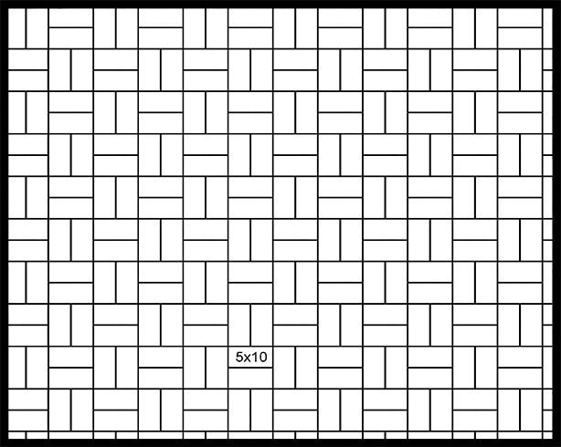 Parquet paver pattern